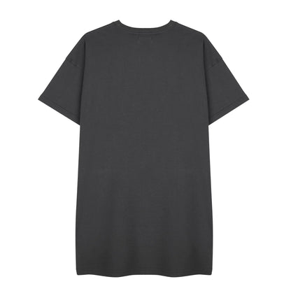 Grey - Back - Barbie Womens-Ladies Logo T-Shirt Dress