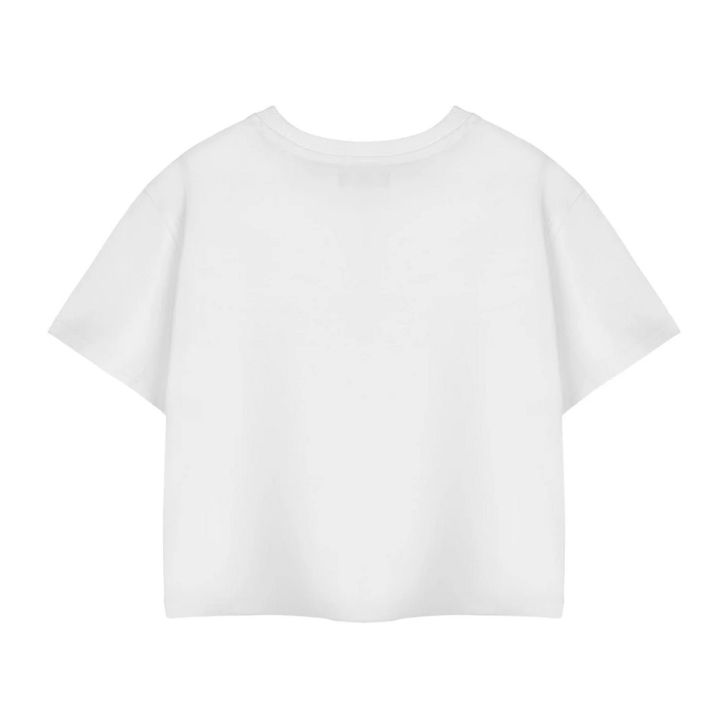 White - Back - Polly Pocket Womens-Ladies Retro Logo Crop T-Shirt