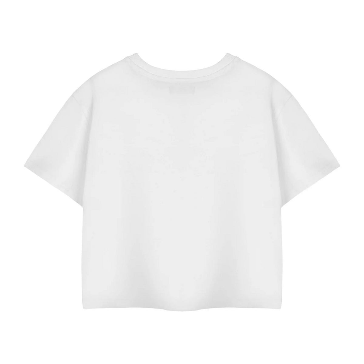 White - Back - Polly Pocket Womens-Ladies Retro Logo Crop T-Shirt