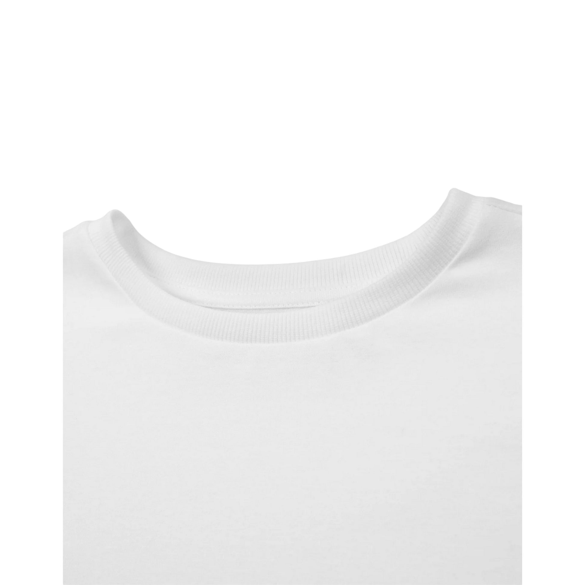 White - Side - Polly Pocket Womens-Ladies Retro Logo Crop T-Shirt