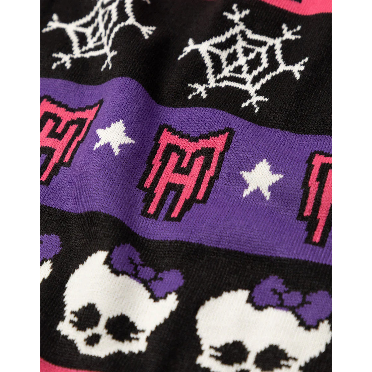 Multicoloured - Lifestyle - Monster High Womens-Ladies Skull & Snowflake Christmas Jumper