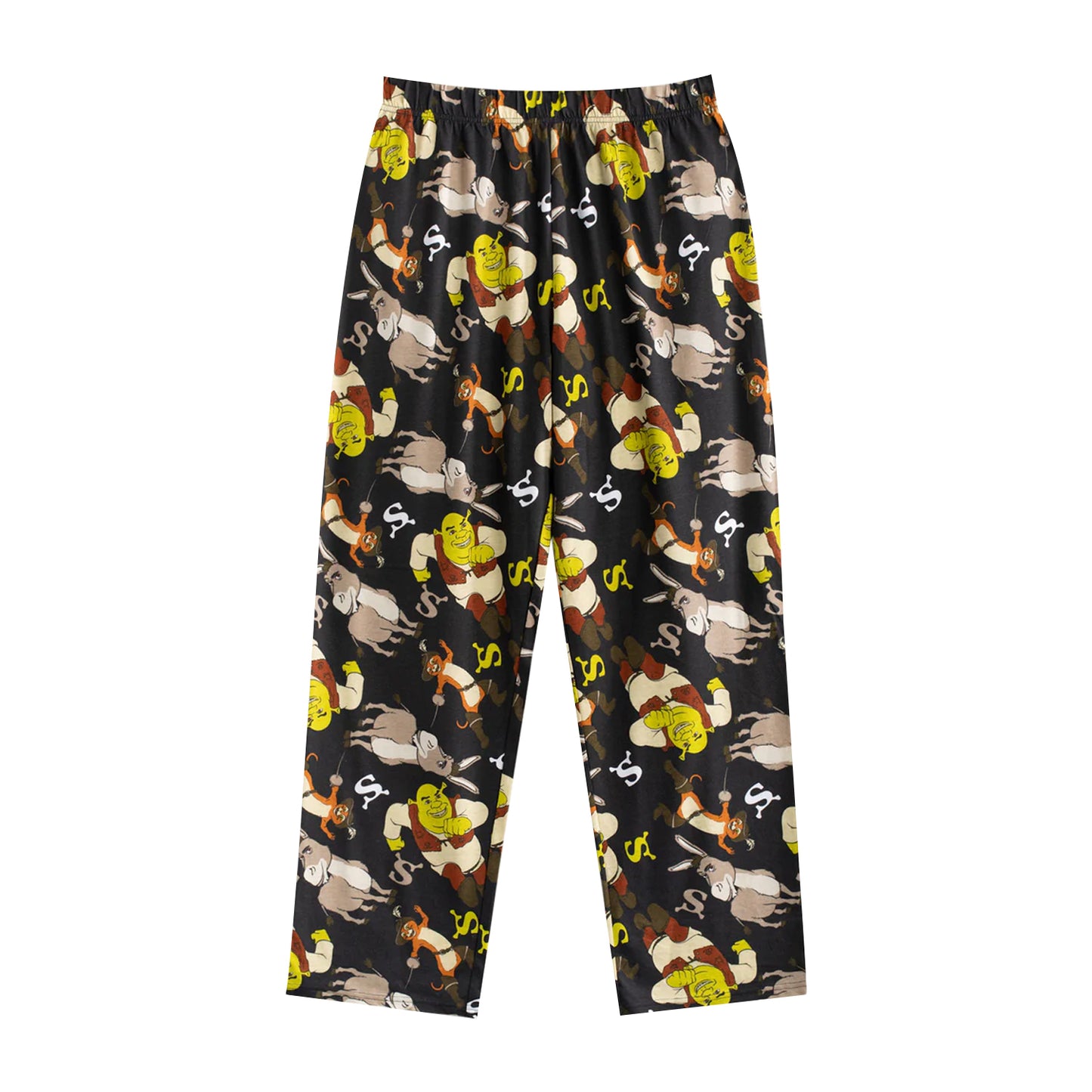 Multicoloured - Lifestyle - Shrek Mens Can´t Today I´m Swamped Short-Sleeved Long Pyjama Set