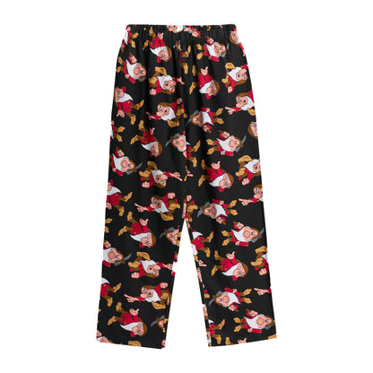 Black - Lifestyle - Snow White And The Seven Dwarfs Mens Grumpy Short-Sleeved Long Pyjama Set