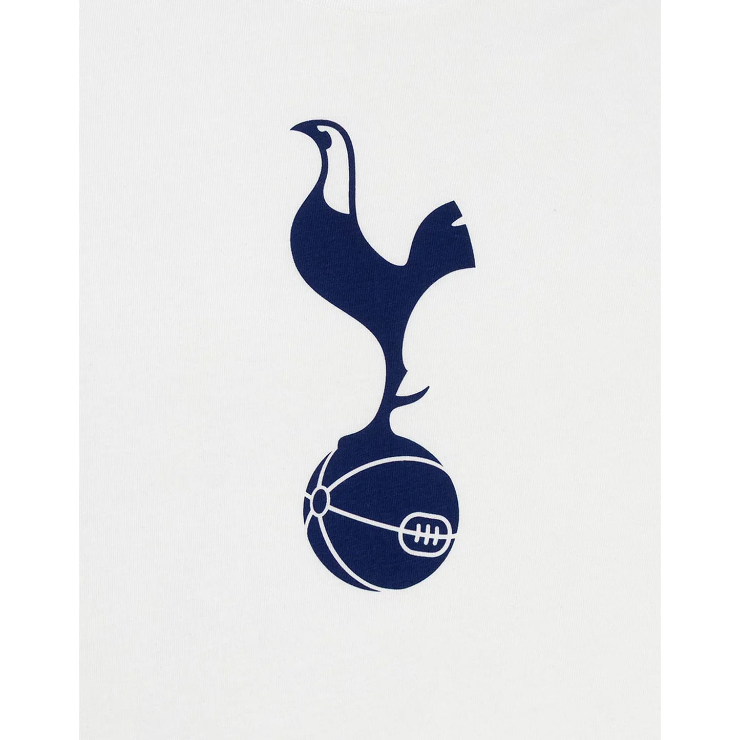 White-Navy - Lifestyle - Tottenham Hotspur FC Mens Crest Short-Sleeved Long Pyjama Set