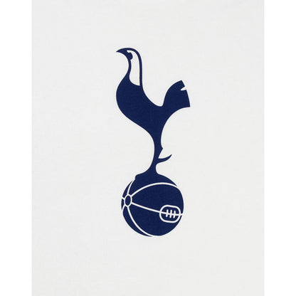 White-Navy - Lifestyle - Tottenham Hotspur FC Mens Crest Short-Sleeved Long Pyjama Set