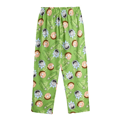 Multicoloured - Lifestyle - Rick And Morty Mens Pickle Rick Short-Sleeved Long Pyjama Set