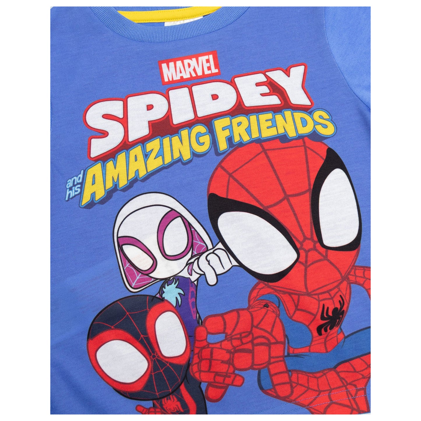 Red-Blue - Close up - Spidey And His Amazing Friends Boys Long Pyjama Set (Pack of 2)
