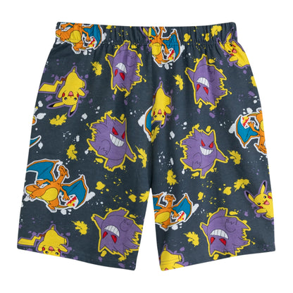 Multicoloured - Pack Shot - Pokemon Boys Characters Short-Sleeved Short Pyjama Set (Pack of 2)