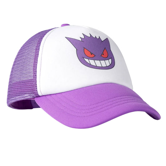 Purple - Front - Pokemon Childrens-Kids Gengar Trucker Cap
