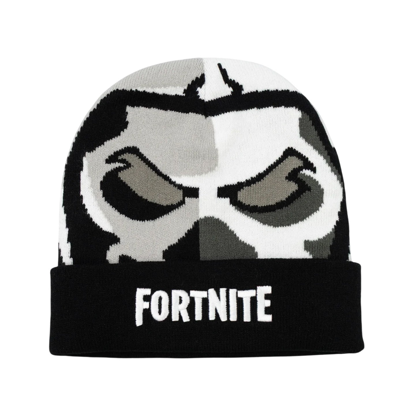 White - Front - Fortnite Boys Character Knitted Beanie