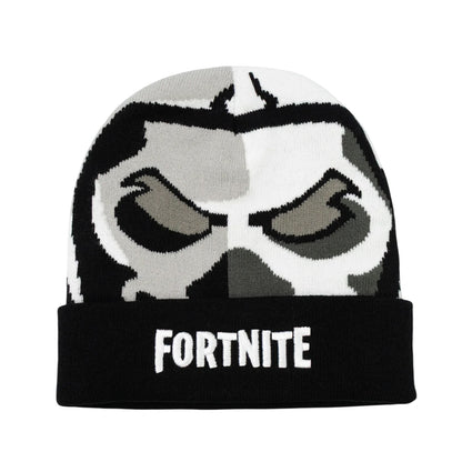 White - Front - Fortnite Boys Character Knitted Beanie