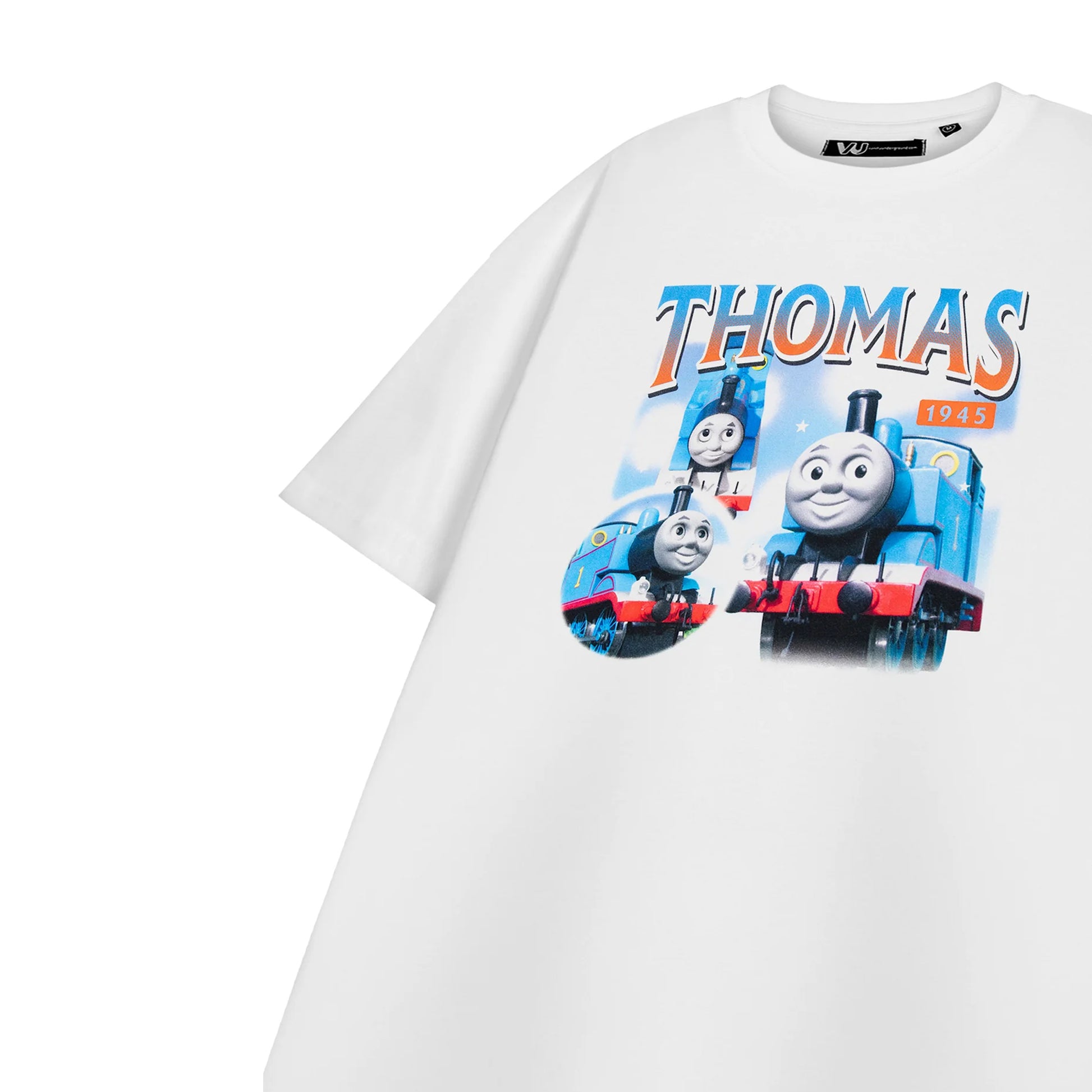 White - Side - Thomas And Friends Mens Homage Short-Sleeved T-Shirt
