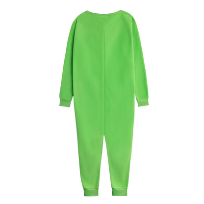 Green - Back - Minecraft Boys Creeper Jumpsuit