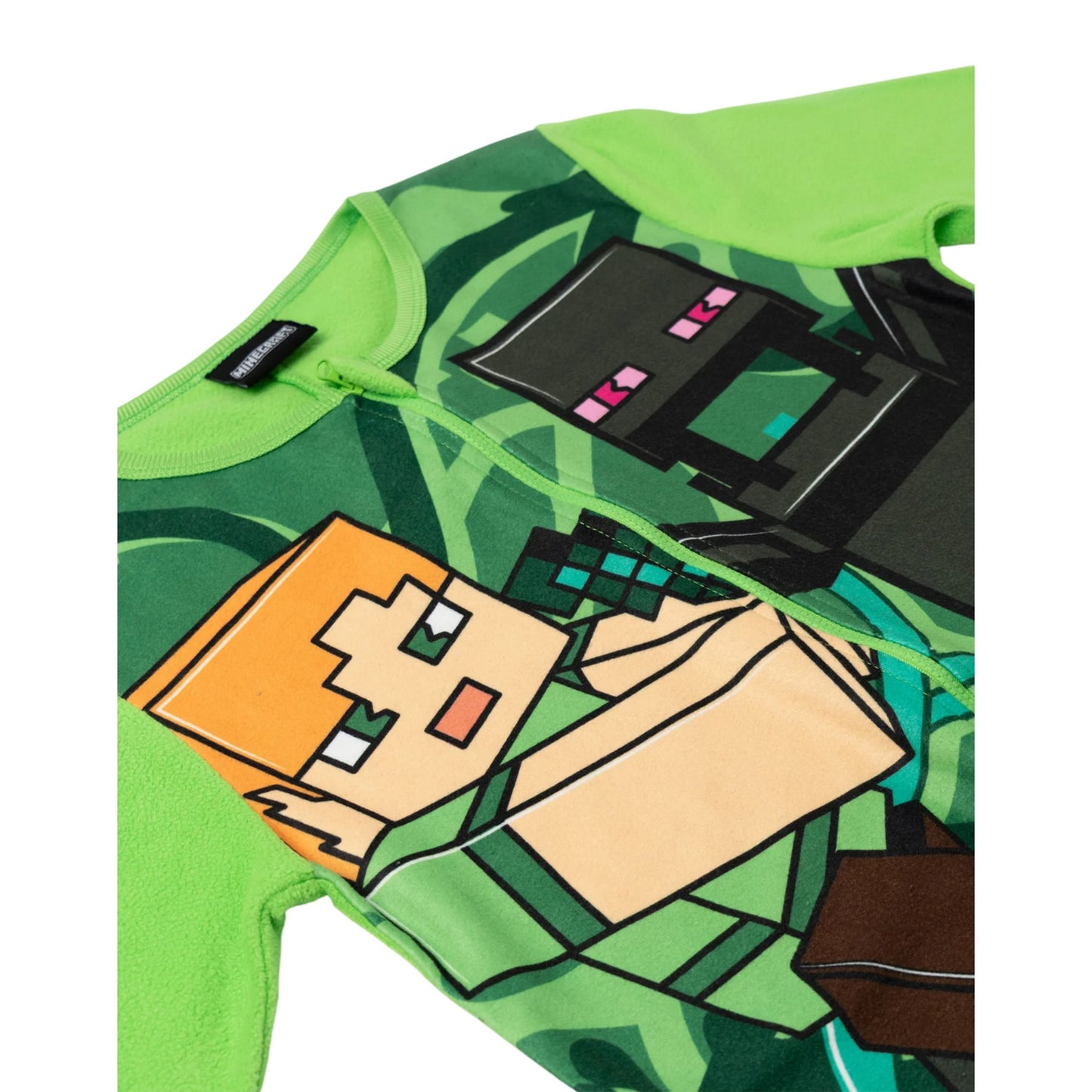 Green - Lifestyle - Minecraft Boys Creeper Jumpsuit