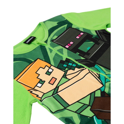 Green - Lifestyle - Minecraft Boys Creeper Jumpsuit