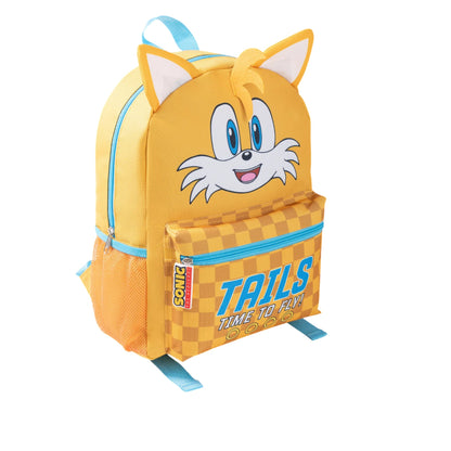 Yellow - Side - Sonic The Hedgehog Childrens-Kids Tails Backpack