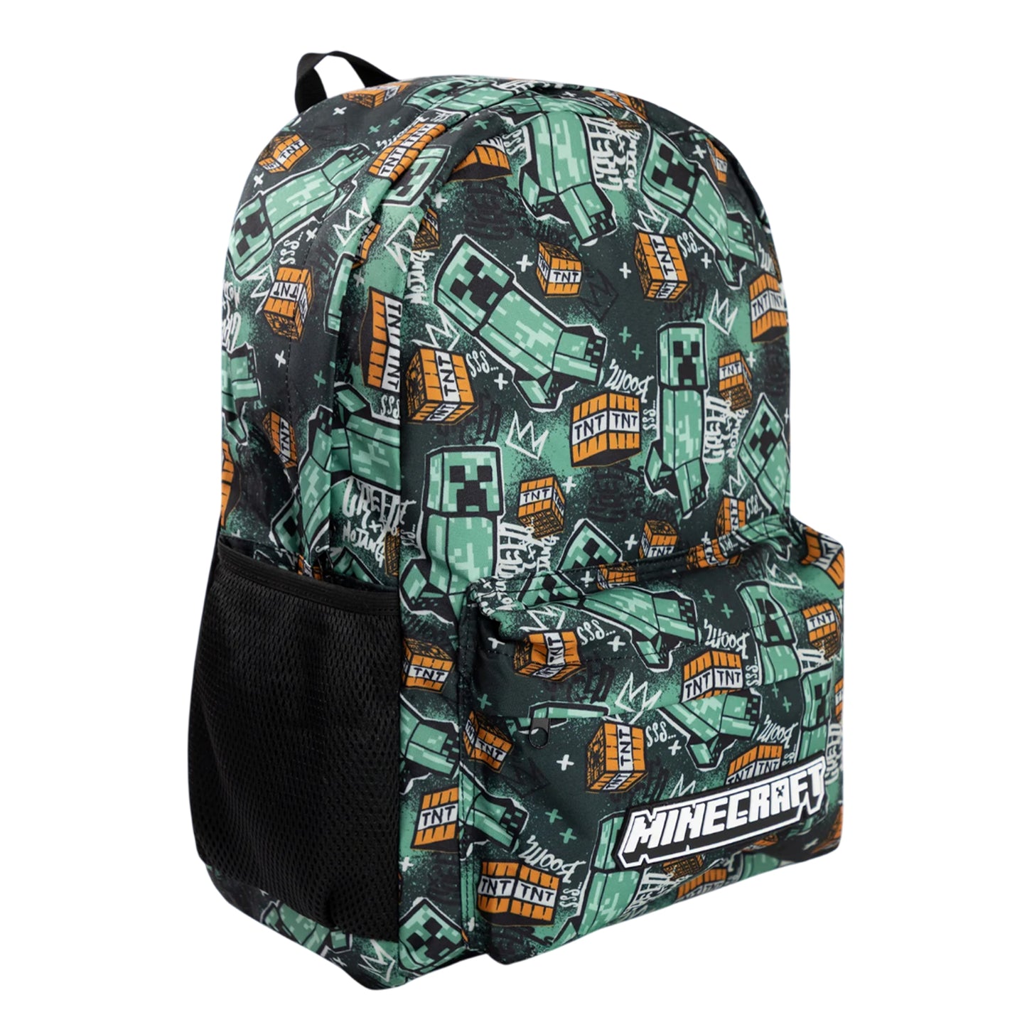 Multicoloured - Side - Minecraft Childrens-Kids Logo Backpack