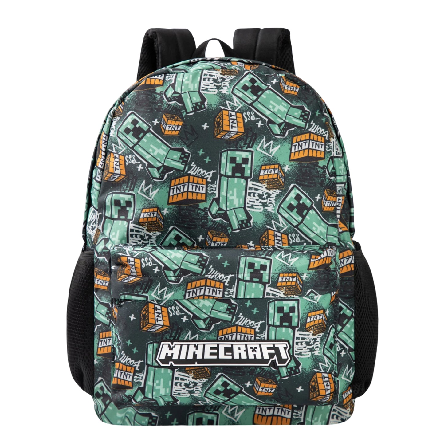Multicoloured - Front - Minecraft Childrens-Kids Logo Backpack
