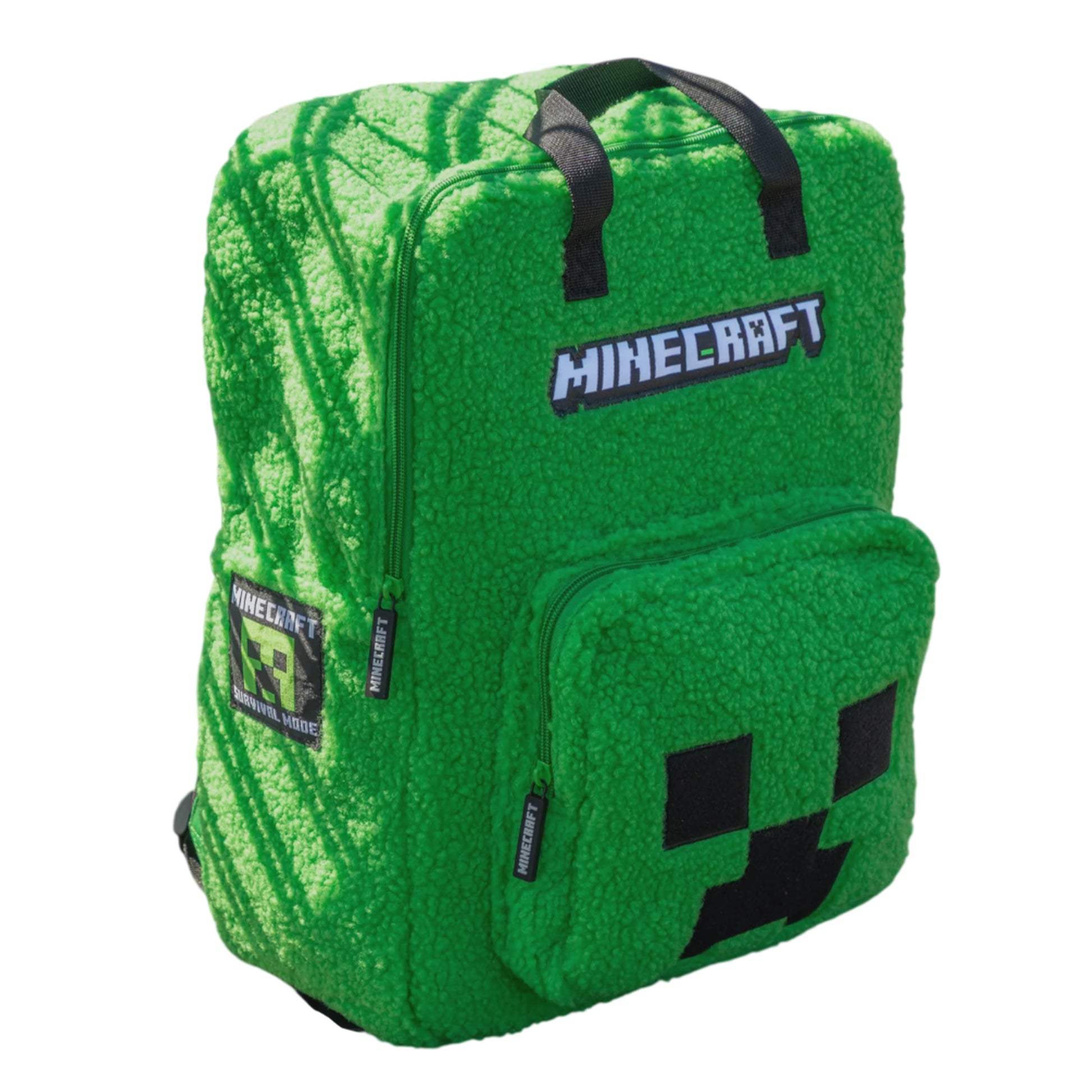 Green - Side - Minecraft Childrens-Kids Logo Backpack