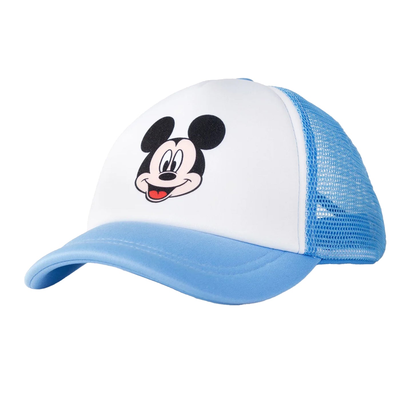 Blue - Back - Mickey Mouse Boys Reversible Bucket Hat & Cap Set