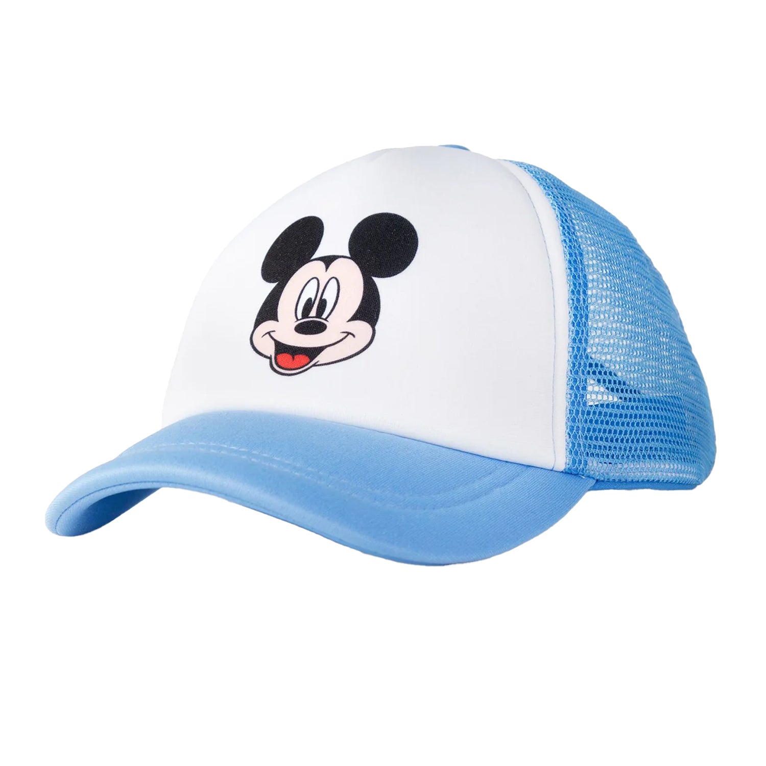 Blue - Back - Mickey Mouse Boys Reversible Bucket Hat & Cap Set