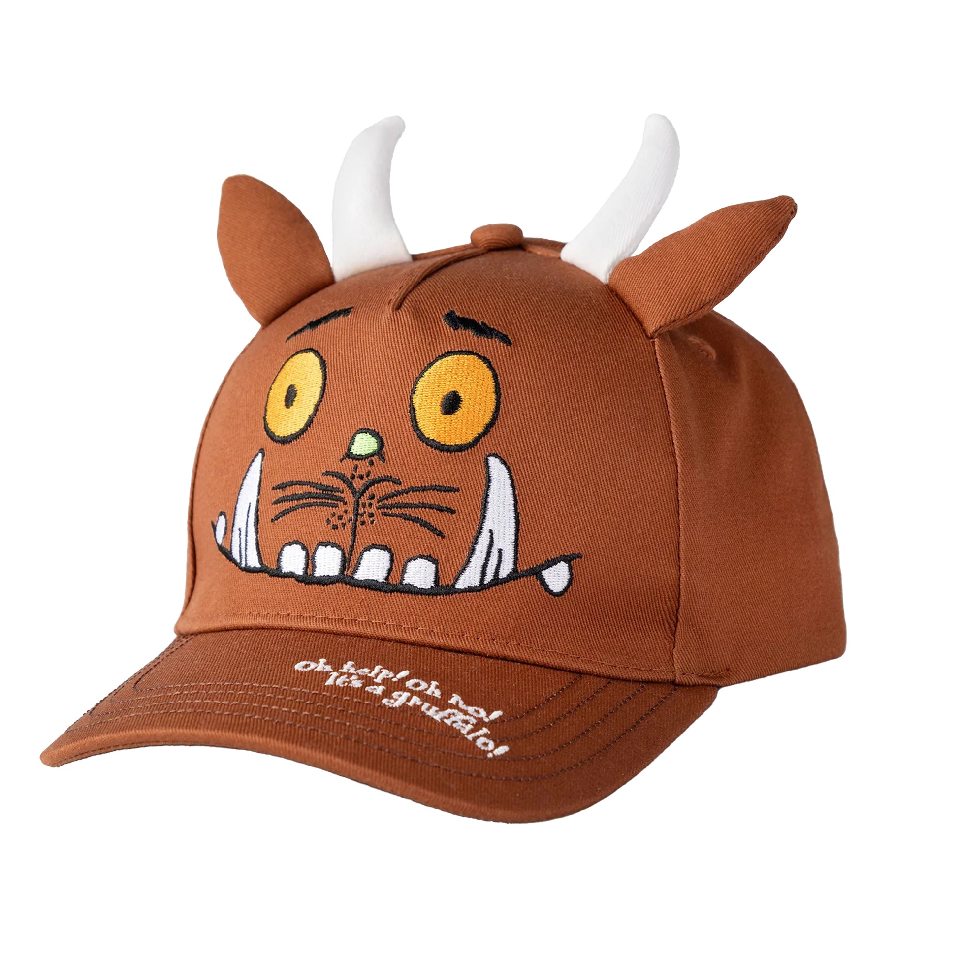 Brown - Side - The Gruffalo Boys Character Reversible Bucket Hat & Cap Set
