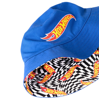 Multicoloured - Side - Hot Wheels Boys Checkerboard Logo Reversible Bucket Hat