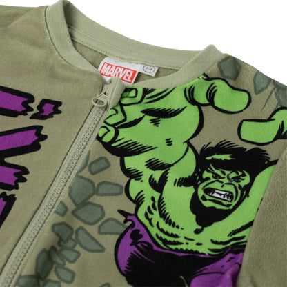 Green - Lifestyle - The Incredible Hulk Boys All-In-One Nightwear