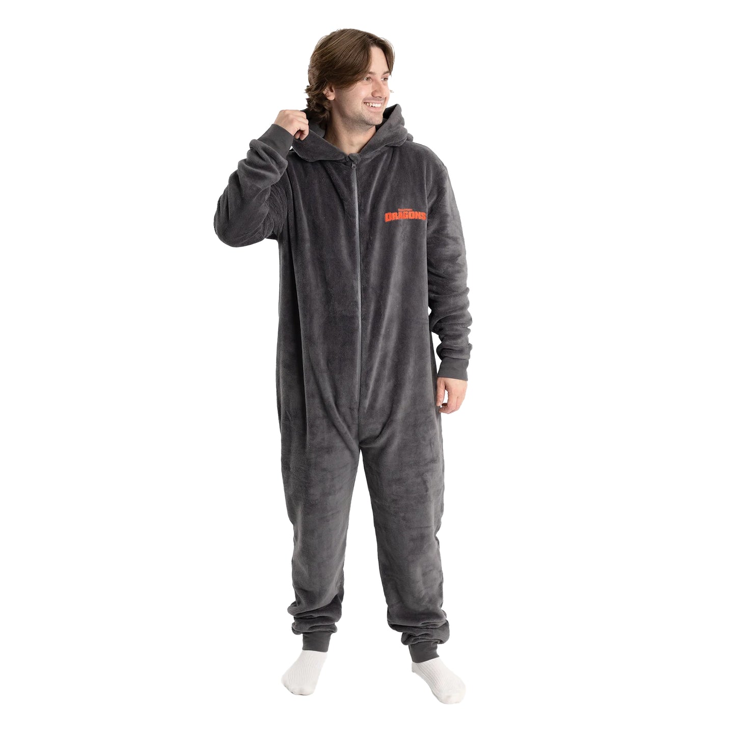 Black - Pack Shot - How To Train Your Dragon Unisex Adult Toothless All-In-One Nightwear