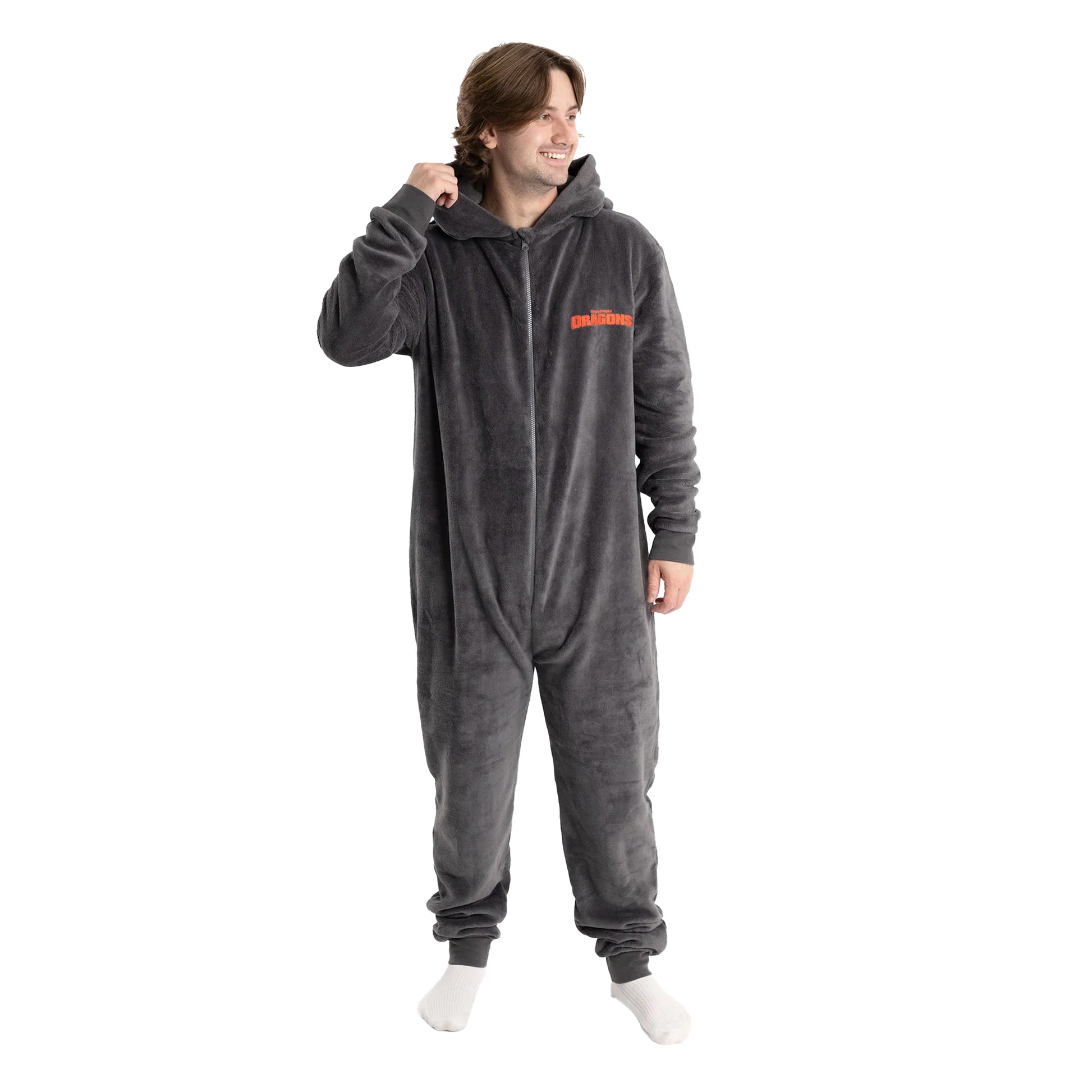 Black - Pack Shot - How To Train Your Dragon Unisex Adult Toothless All-In-One Nightwear
