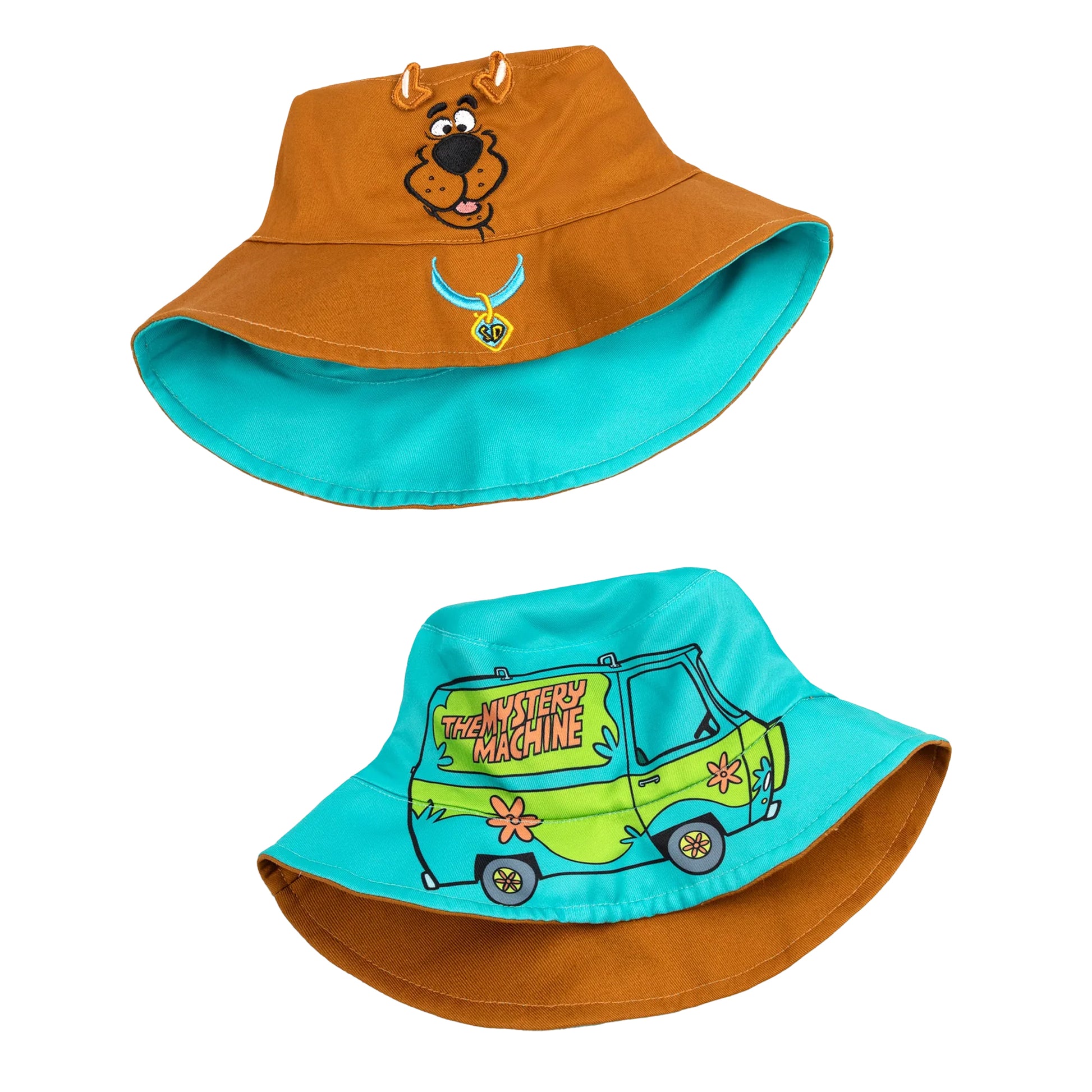 Multicoloured - Front - Scooby Doo Unisex Adult Reversible Bucket Hat