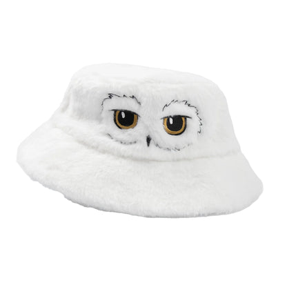 White - Front - Harry Potter Unisex Adult Hedwig Reversible Bucket Hat