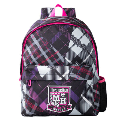 Multicoloured - Front - Monster High Tartan Patch Backpack