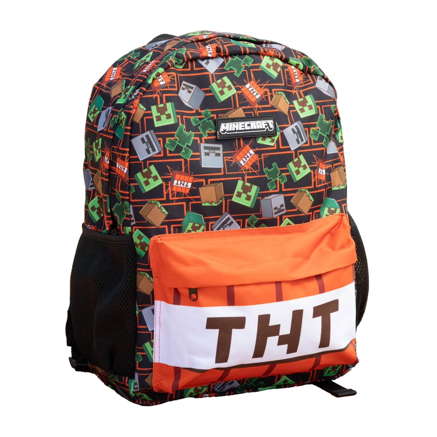 Multicoloured - Side - Minecraft Childrens-Kids Logo Backpack Set (Pack of 3)
