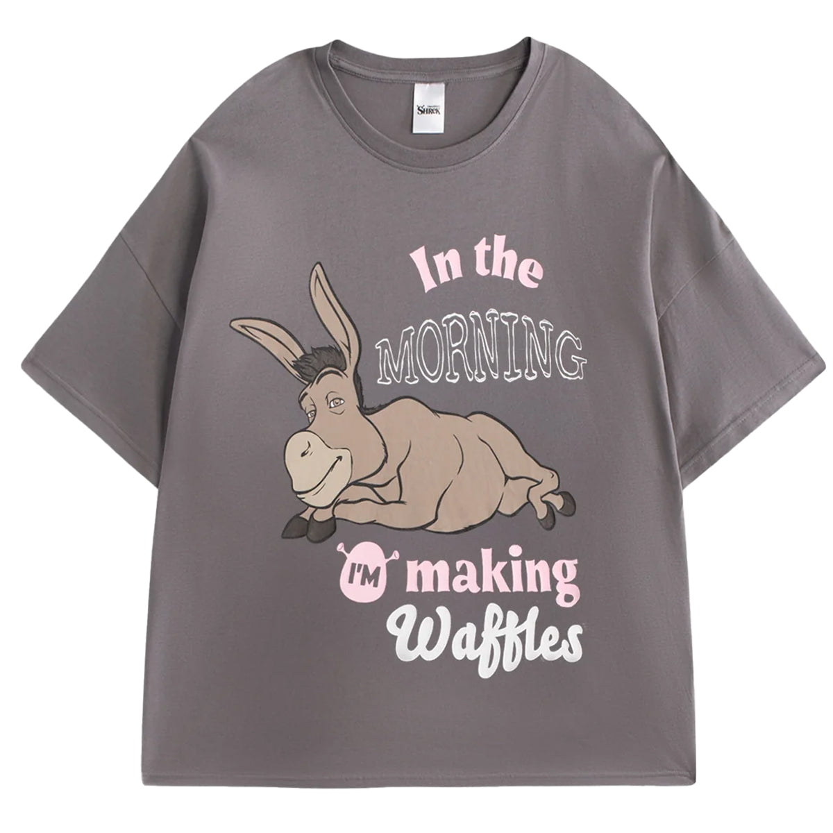 Multicoloured - Side - Shrek Womens-Ladies Donkey Short-Sleeved Long Pyjama Set