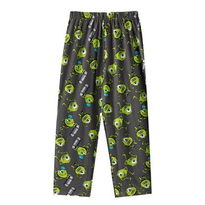 Multicoloured - Lifestyle - Monsters Inc Mens Mike Wazowski Short-Sleeved Long Pyjama Set