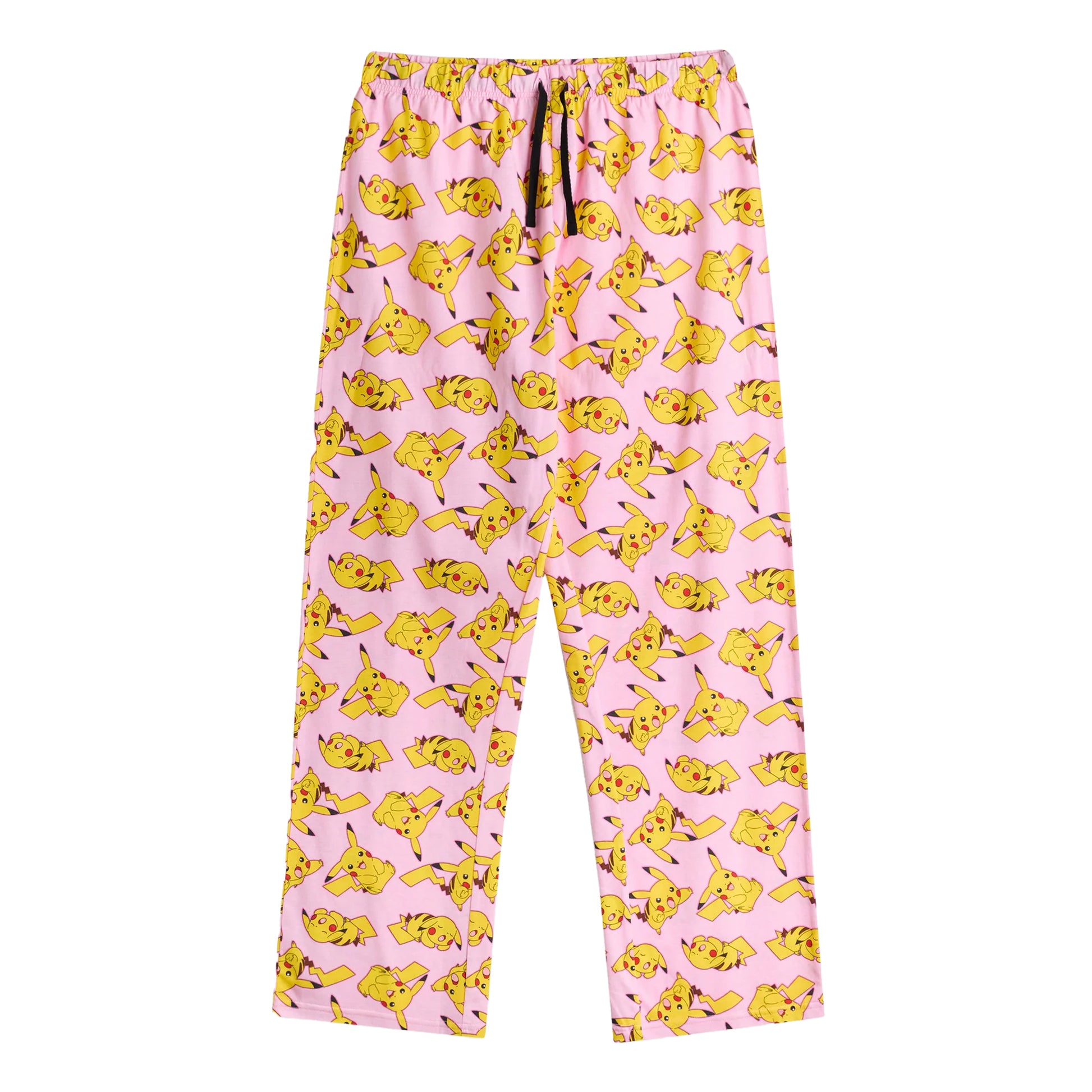 Pink - Lifestyle - Pokemon Womens-Ladies Pikachu Short-Sleeved Long Pyjama Set