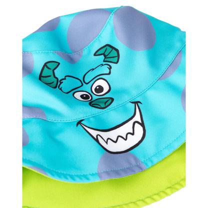 Multicoloured - Pack Shot - Monsters Inc Unisex Adult Mike & Sulley Reversible Bucket Hat