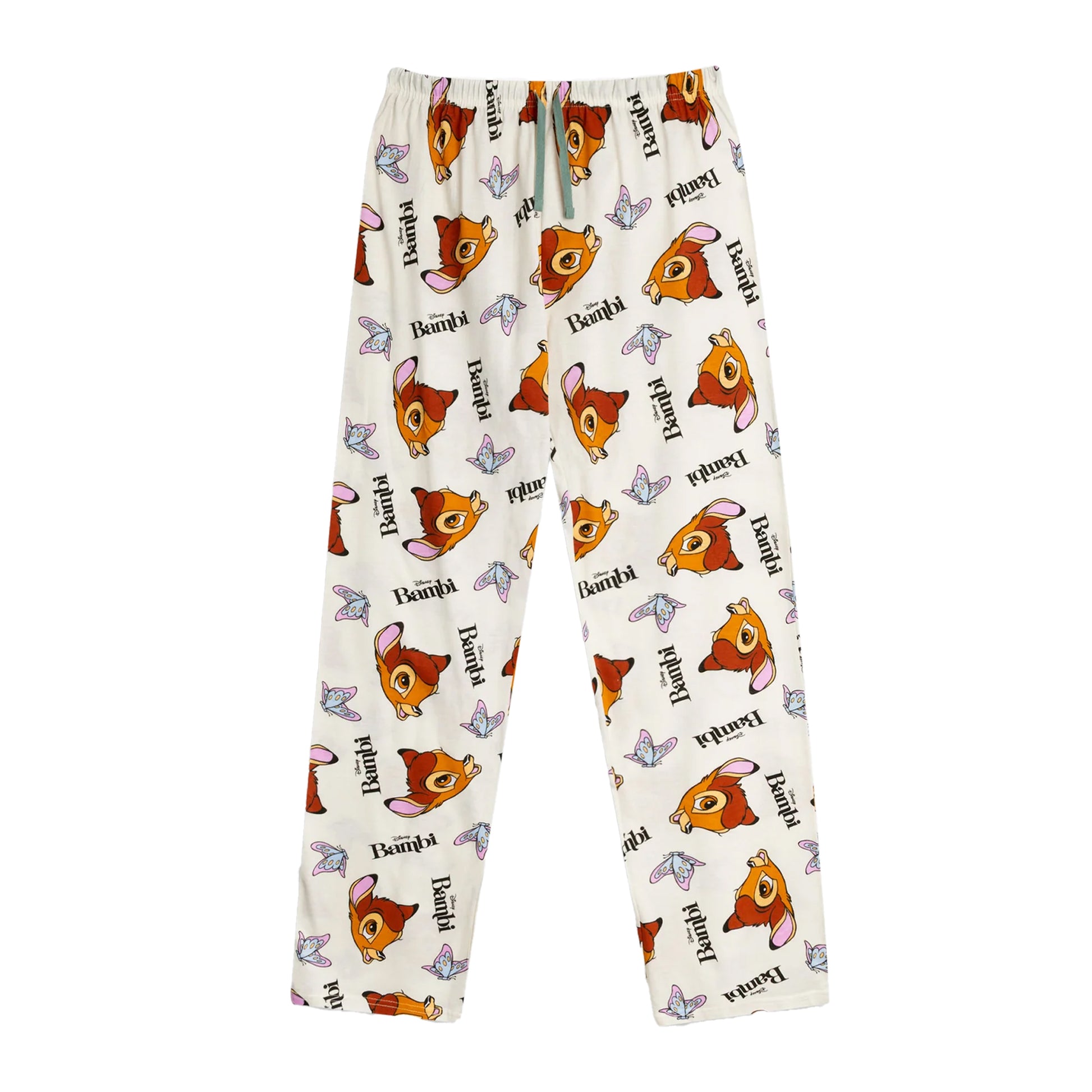Multicoloured - Lifestyle - Bambi Womens-Ladies Logo Short-Sleeved Long Pyjama Set
