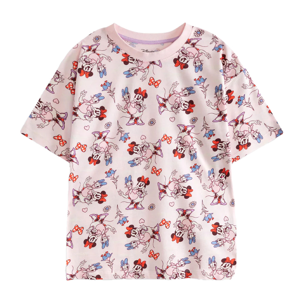 Multicoloured Print - Lifestyle - Disney Girls Minnie Mouse Short Pyjama Set (Pack of 2)