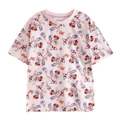 Multicoloured Print - Lifestyle - Disney Girls Minnie Mouse Short Pyjama Set (Pack of 2)
