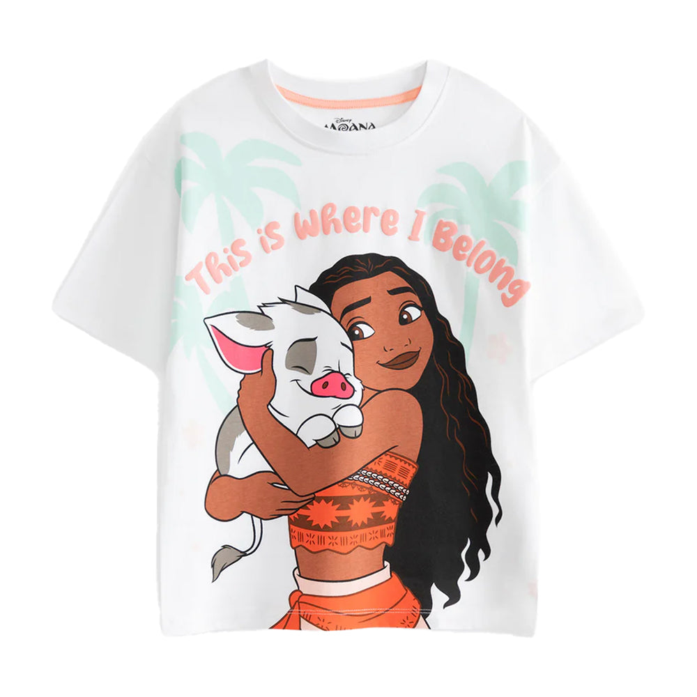 Multicoloured Print - Lifestyle - Moana Girls Short Pyjama Set (Pack of 2)
