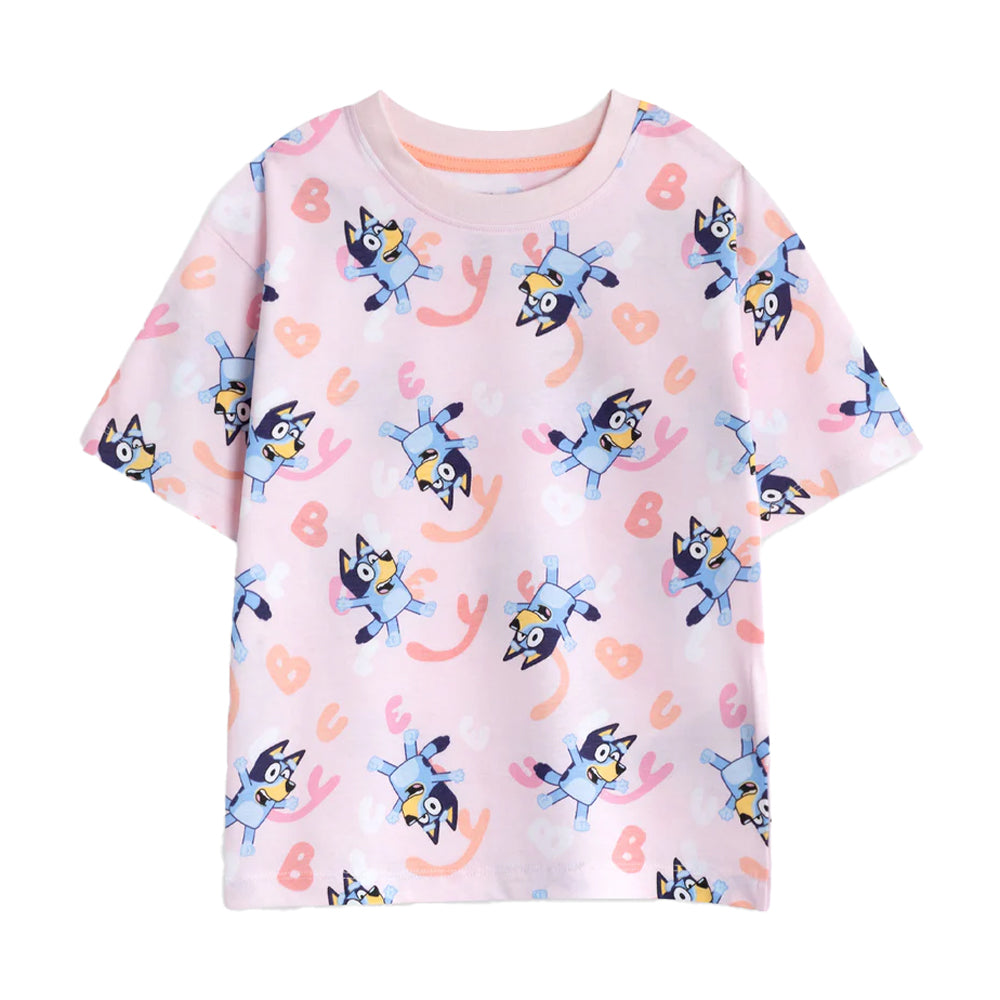 Multicoloured Print - Lifestyle - Bluey Girls Bluey & Bingo Short Pyjama Set (Pack of 2)