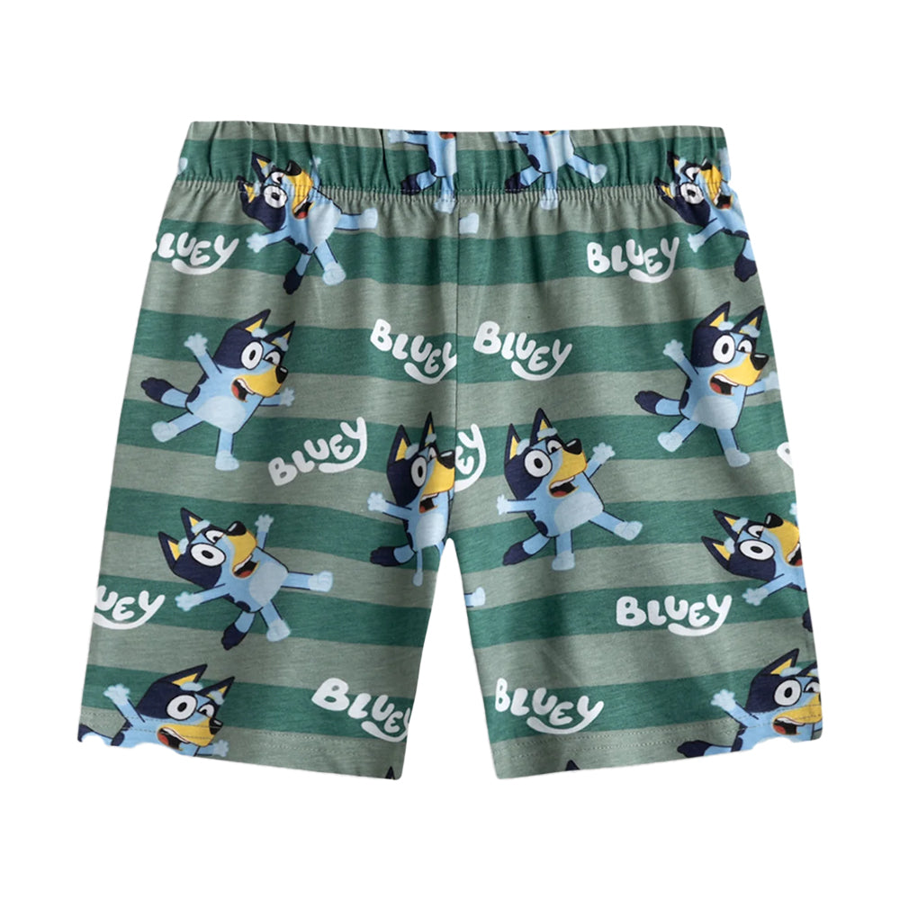 Multicoloured - Pack Shot - Bluey Boys Bluey & Bingo Short Pyjama Set (Pack of 2)