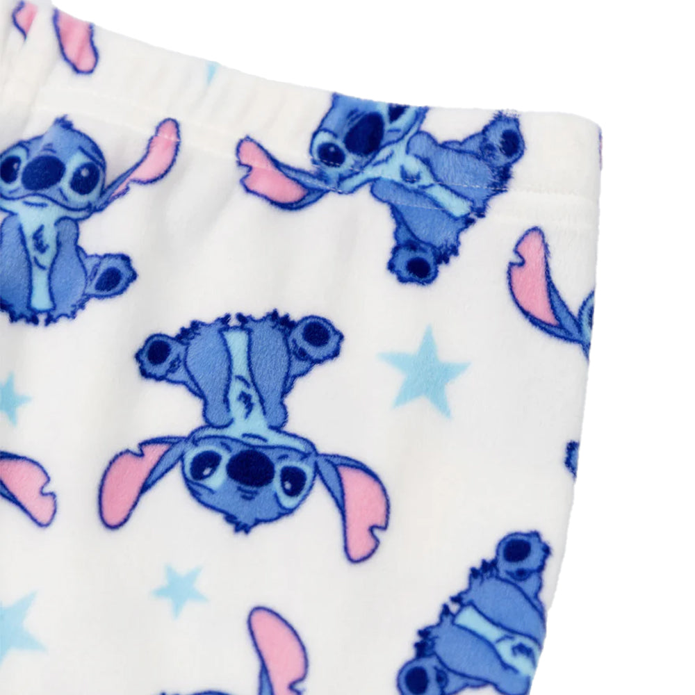 Blue-White - Pack Shot - Lilo & Stitch Girls Stitch Long Pyjama Set