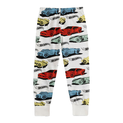Multicoloured - Side - Hot Wheels Childrens-Kids Characters Long Pyjama Set (Pack of 2)