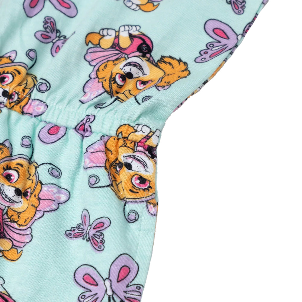 Blue - Side - Paw Patrol Girls Skye Sleeveless Playsuit