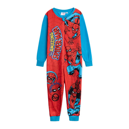 Red - Front - The Amazing Spider-Man Boys Logo All-In-One Nightwear