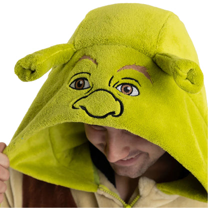 Beige - Pack Shot - Shrek Unisex Adult Character All-In-One Nightwear