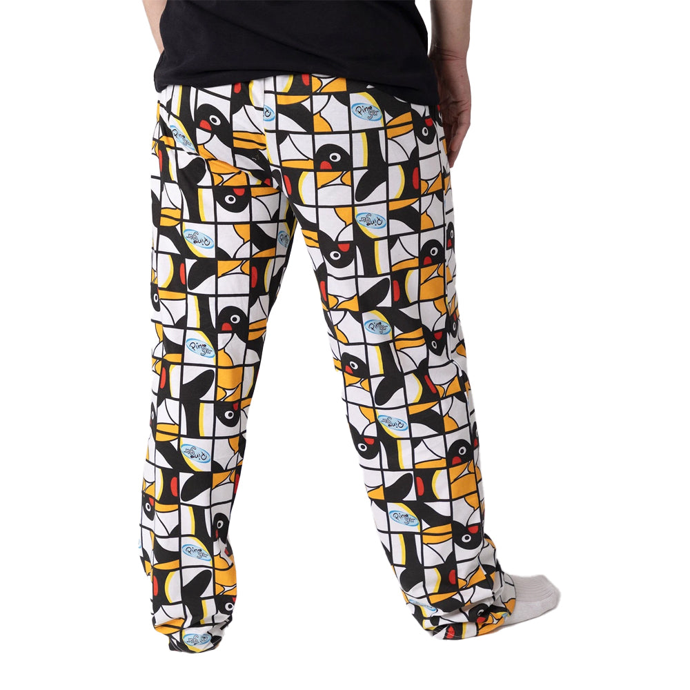 Multicoloured - Back - Pingu Mens Character Lounge Pants
